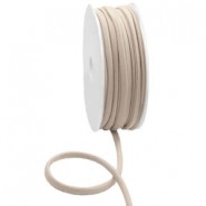 Stitched elastic Ibiza cord Hazel natural brown